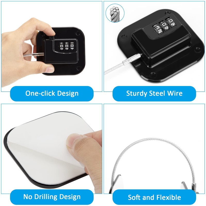 Fridge Lock for Child Safety Fridge Lock No Drilling Washing