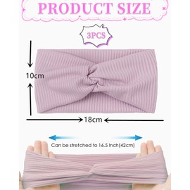 KGDUYC 3 x Children's Knitted Headband Children, Hair Band Girls, Hair Band Children Girls - Comfortable & Stylish with Knot - Perfect Accessory for Boys and Girls
