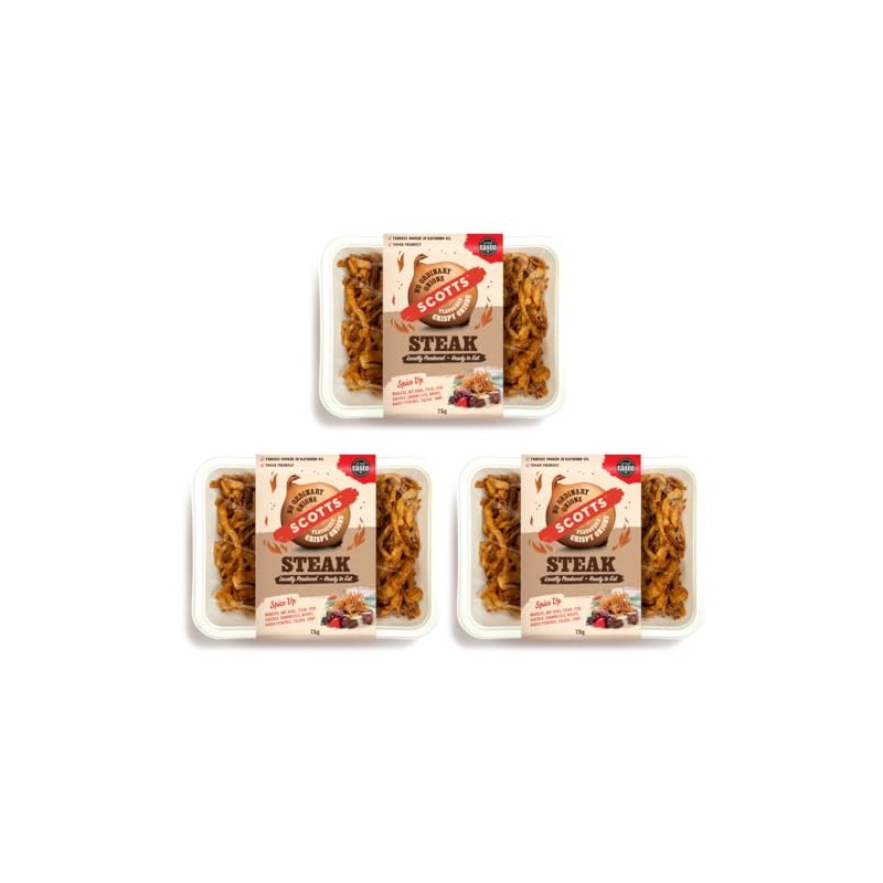Scotts Flavoured Crispy Onions (3 PACK OF 75G, STEAK)