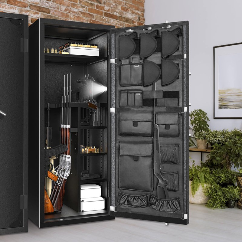 INKUITEN Gun Safe Door Organizer,Gun Safe Door Panel Organizer, Gun