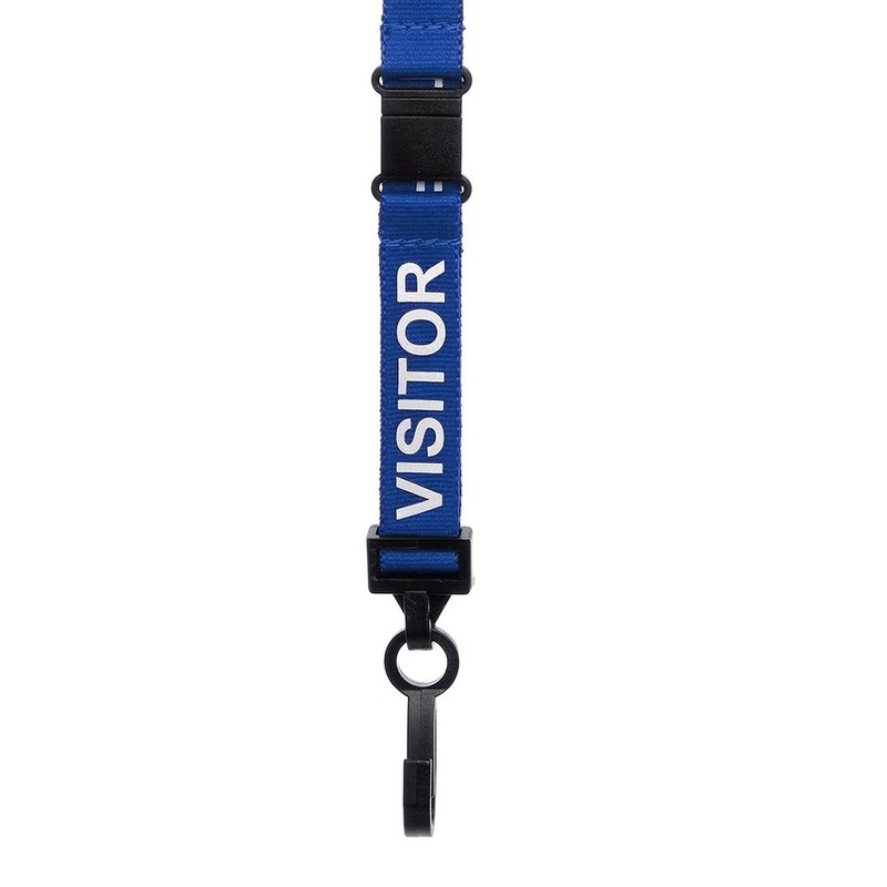 CKB Ltd® 10x Blue VISITOR LANYARDS Breakaway Safety Lanyard Neck