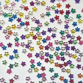 Nail Ssen Nail Art Nail Stone Parts Acrylic Stone Flower 3mm 100-Piece Pack / 네일쎈 네일아트 네일스톤파츠 아크릴 스톤 꽃 3mm 100개입