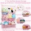 3 Tier Hanging Stuffed Animal Storage Shelf, 24x39 Inch Large