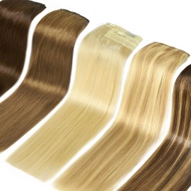 ATVPDKIKX0DER Yamel Remy Clip in Hair Extensions Human Hair 7Pcs 16 Clips Real Human Hair