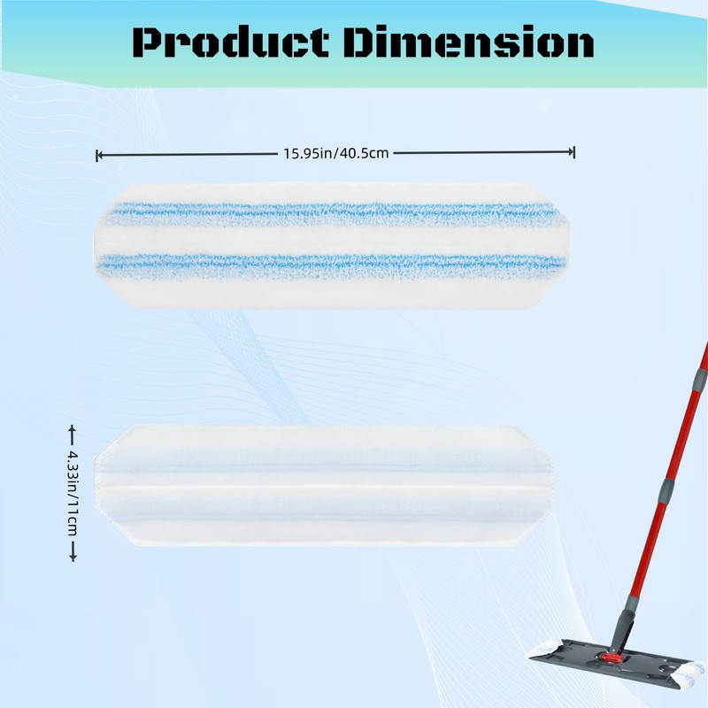 Avaenzo Mop Replacement Pads for OCedar H2prO Flat Mop System