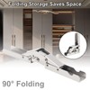 HOJLKLD 90 Degree Folding Shelf Hinge 2 Pack Hidden Bracket