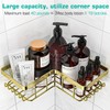 YASONIC Corner Shower Caddy, 3-Pack Adhesive Bathroom Caddy with Soap