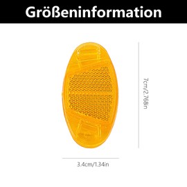 beejune Pack of 8 Spokes Cat Eyes, Spoke Reflectors Bicycle, Cat Eyes Bicycle, Ahrrad Reflectors, for Road Bike, MTB, Trekking Bike & Children's Bicycle