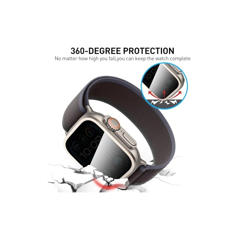 Suoman 2PCS para iWatch Ultra 321 49MM Protector Pantalla,TitanioTitanio