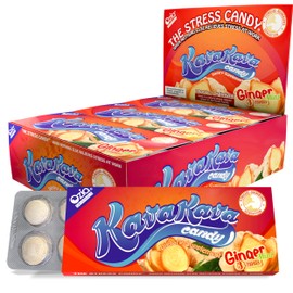 Ozia Originals Kava Kava Candy - 8 Kava Candies Per Pack, Kava Extract Stress Relief Supplement, Natural Kava Root Chill Happy Pill, Encourages Positive Mood - Ginger Mint Flavor, 1 Box (12 Packs)