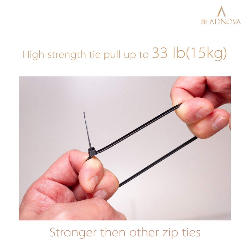 BEADNOVA Cable Tie Wraps Zip Ties Heavy Duty for Cables