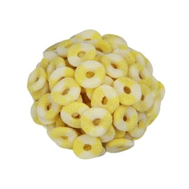 Smarty Stop Mini Sour Gummy Rings Candy GummiRoos (1 Pound (Pack of 1), Pineapple)