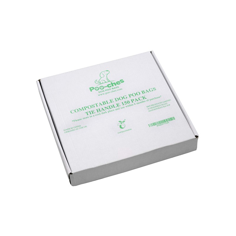 Poo-ches® Premium Compostable Dog Poo Bags 150 Pack - Extra