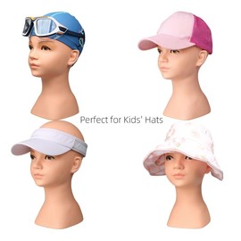 MEAHUS Kids Mannequin Head Display for Hats & Face Paint Practice