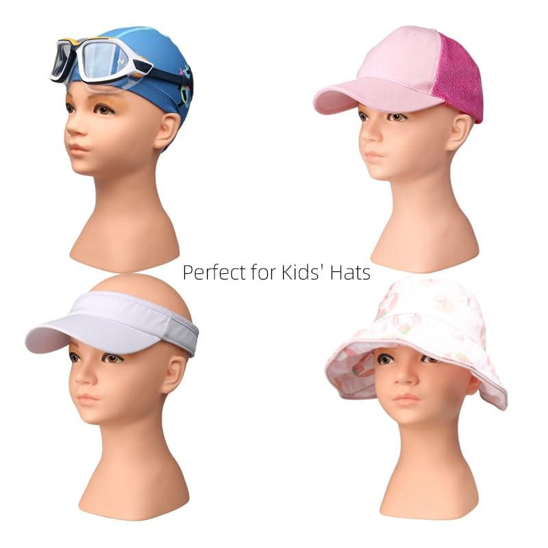 MEAHUS Kids Mannequin Head Display for Hats & Face Paint