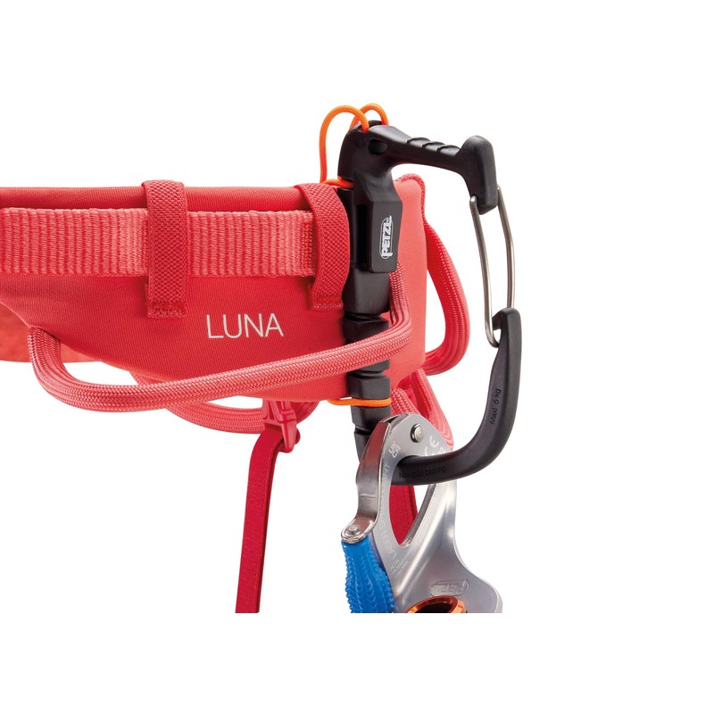 PETZL Women's Luna Climbing Harness, Coral Red, 65-71 cm