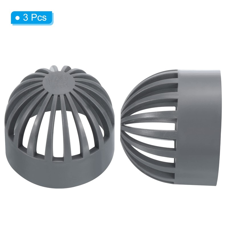 PATIKIL 63mm ID Atrium Drain Grate Cover, Round Outdoor UPVC