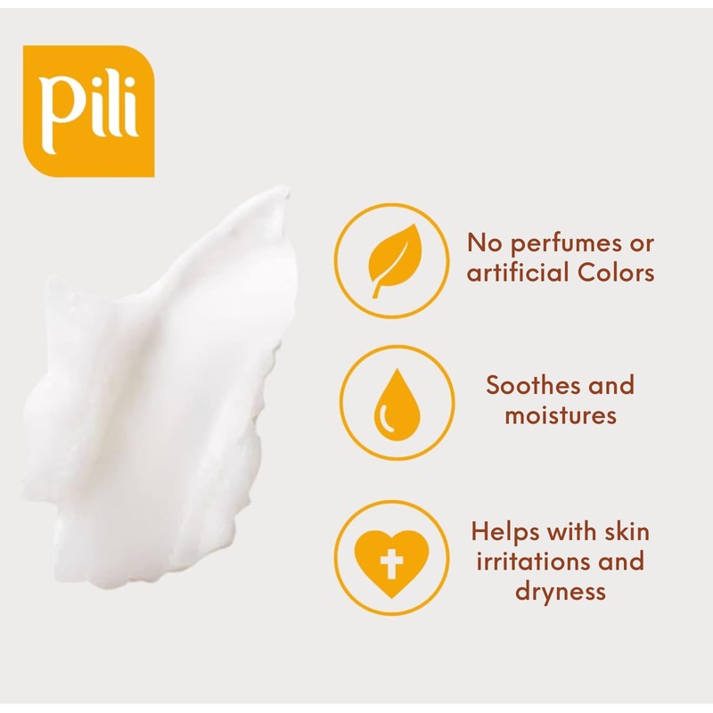 Pili Natural Calendula Cream - Moisturizing Cream for Rough, Dry,