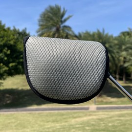 Cubierta para putter de golf, cubierta para cabeza de putter de golf, cubierta de cabeza de putter de golf con cinta mágica para eje de talón RH LH se adapta a Odyssey 2ball Red O Works Stroke Lab, Scotty Cameron