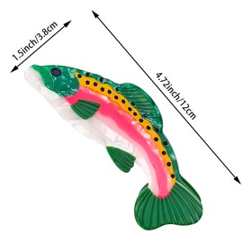 Fun Salmon Hair Claw Clip Acetate Hair Claw Big Fish Hair Claw Clip Non Slip Unique Cute Barrettes for Thick and Thin Hair Hair Accessories for Women Girls