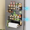 San Dream Magnetic Spice Rack for Refrigerator Magnetic Fridge Shelf