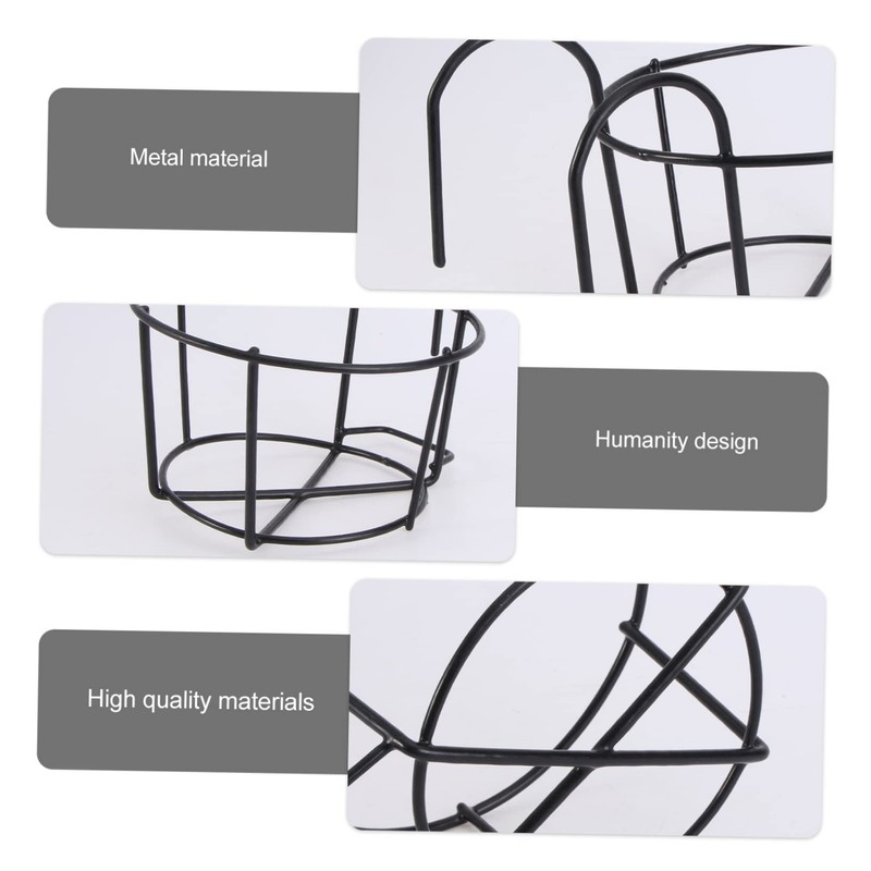 BESPORTBLE Geometric Iron Metal Hanging Planter Pot with Stand Flowerpot