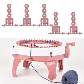 Perfeclan 5x Knitting Machine Wire Rack 48,DIY Knitting Board Rotating Double Loom for Adults, for Scarf Hat Socks Gloves