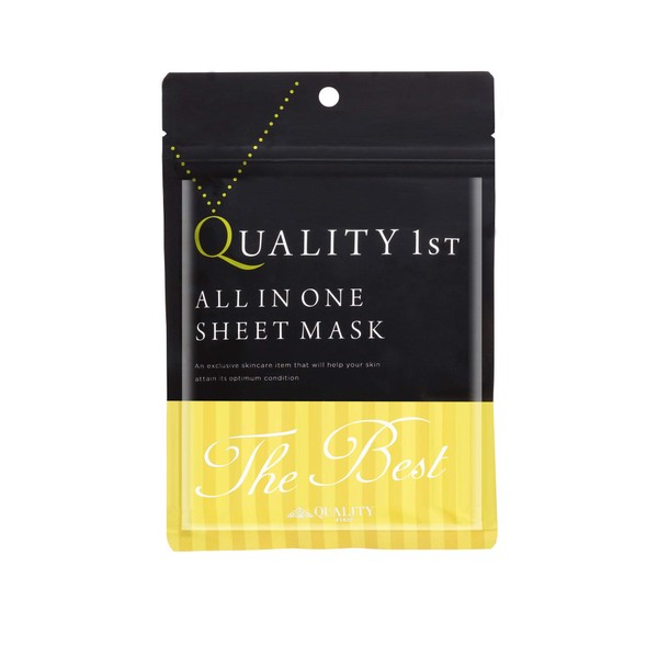 Quality 1st All-In-One Sheet Mask The Best EX (3 Pieces) Face Mask Bag