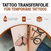 Skull Paper Temporary Tattoo Transfer Film for Skin – Very