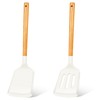 KLAQQED 2Pcs Spatula Silicone Spatula Set Turner Kitchen Spatulas Silicone