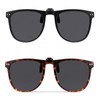 2 PCS Clip on Sunglasses, Polarised Flip up Sunglasses for