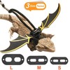 Adjustable Lizard Leash, 3 Sizes Reptile Leather Harness Bearded Dragon