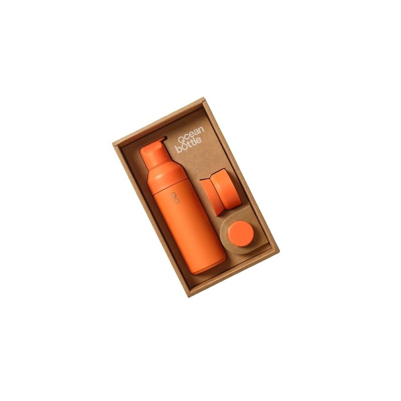 Ocean Bottle - The 3-in-1 Water Bottle - Sun Orange