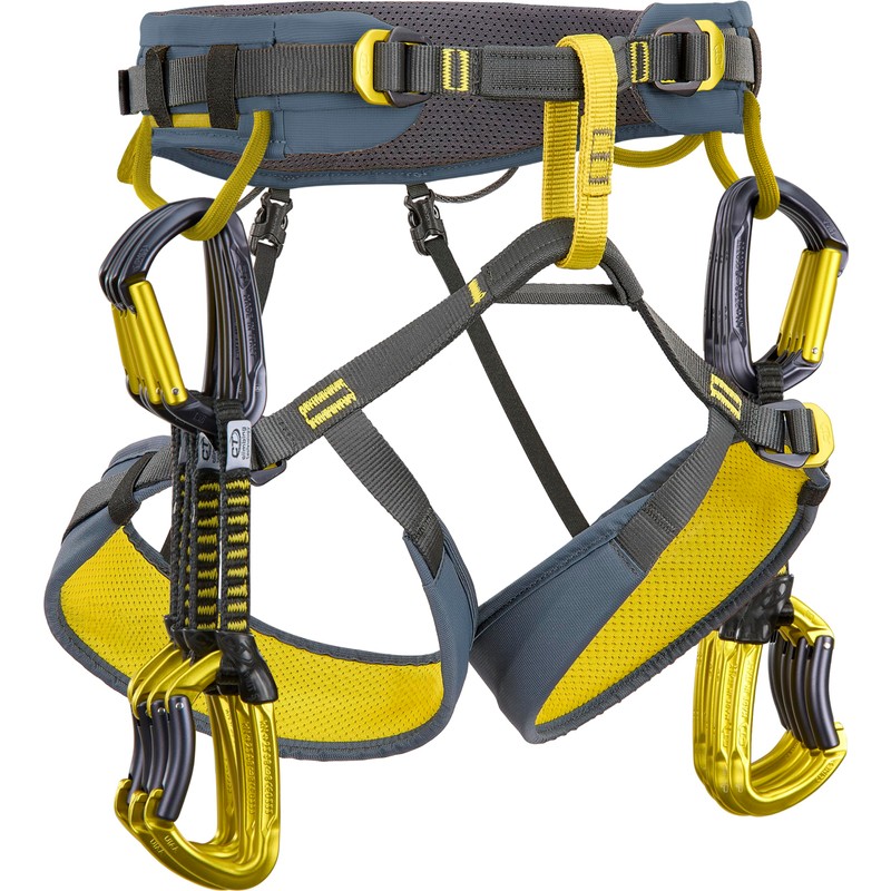 Climbing Technology Wall Climbing Harness, Anthracite-Mustarrd, M-L, Antrax/Senape