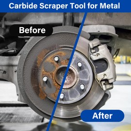 FlyGeneral Carbide Scraper, Super Carbide Gasket Scraper for Metal and Automotive, 1-1/4 Inch and 5/8 Inch Carbide Scraper Set (2 Pcs)