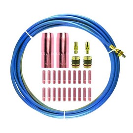 MIG Gun Kit Fits Miller M-25/M-40 200-400 amp Tip-Nozzle 169-726-Adapter-Diffuser-Liner (.045" KIT)