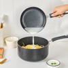 HooJay Nonstick Saucepan with Lid, Non Stick 1Qt & 2Qt