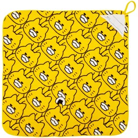 Hayashi WK409400 Loop Towel, Approx. 13.4 x 13.4 inches (34 x 34 cm), Noraneko-Gundan, Onigiri