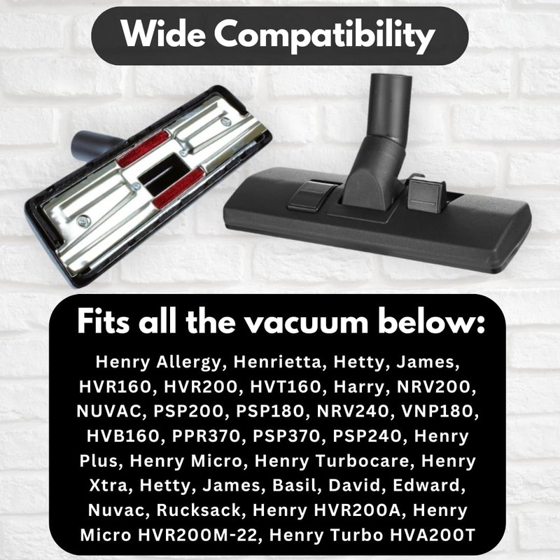 Replacement for Henry Hoover Head 32mm Vacuum Brush Head Floor