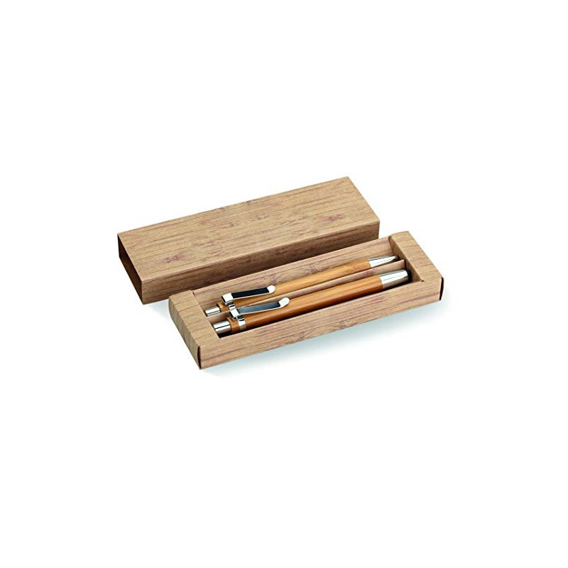 noTrash2003 Sustainable Writing Set Elegant Ballpoint Pen Bamboo Wooden Ballpoint