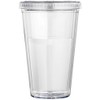 notrash2003 680 ml Smoothie Tumbler with Straw, Plastic, White