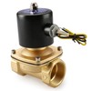 Baomain 1-1/2 inch DC 24V Brass Electric Solenoid Valve Water