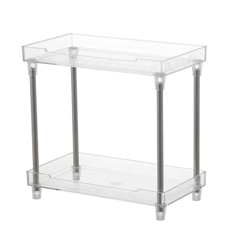 Makeup Organizer Rack Detachable Cosmetic Storage Shelf with Clear Acrylic