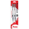 Pentel PD105BP2-A Lapicero Techniclick, Negro, Blíster 2 piezas, 0.5 mm