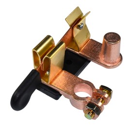 HQRP 2-Pack Top Post Knife Blade Master Switch 12V-48V Battery Disconnect Switch Isolator Power Cut Off for Marine Car Boat RV Truck, 250A, Vertical