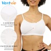 Vertvie Womens Push-Up Sports Bra Top Set, Stretch, Thin, without