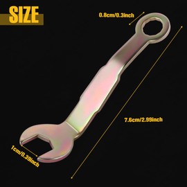 SPEEDWOX 2 Pcs Pocket Door Wrench 3/8 inch Pivot Adjustment Wrench Bi-Fold Open Spanner Pocket Door Adjustment Spanner Closet Doors Tool for Sliding Doors Hanger 3 in Length Comes with A Organizer