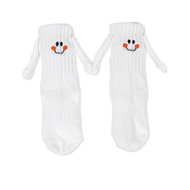 Wair Living Hand holding socks adult magnetic hand holding socks hand in hand socks Matching Socks for Couple Friends Family, 2 Pair-kids-2~5year Old, Medium