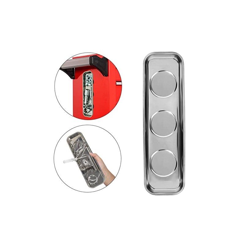 VASTOOLS Magnetic Parts Tray 3pc,for Socket Screw Nuts Bolts Metal