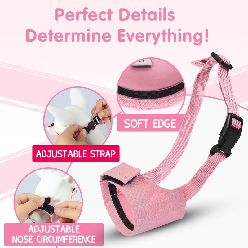 Dog Muzzle, Small Soft No Barking Dog Muzzle for Puppy
